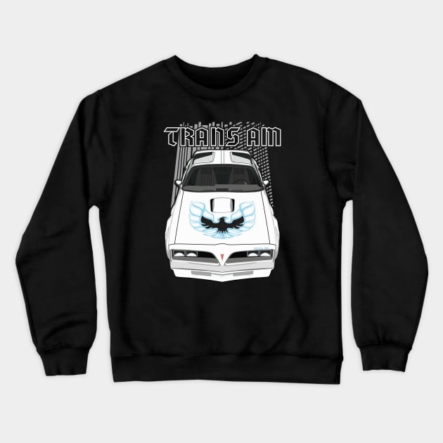 Firebird Trans am 77-78-white Crewneck Sweatshirt by V8social